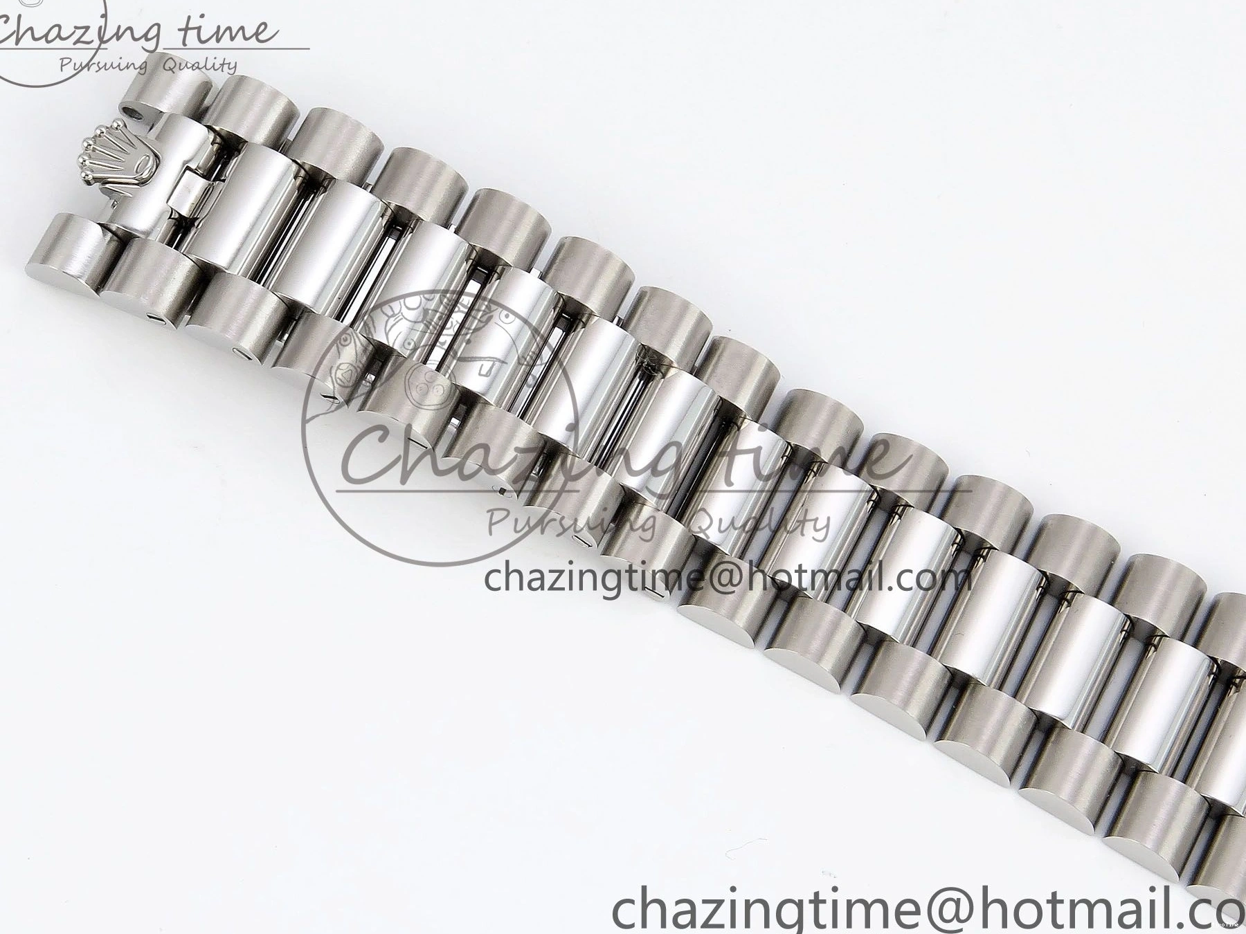 MiroTime 0108 DayDate 40 SS JDF 904L Steel White Roman Dial on President Bracelet VR3255 V3 (Gain Weight) Resilient 1424